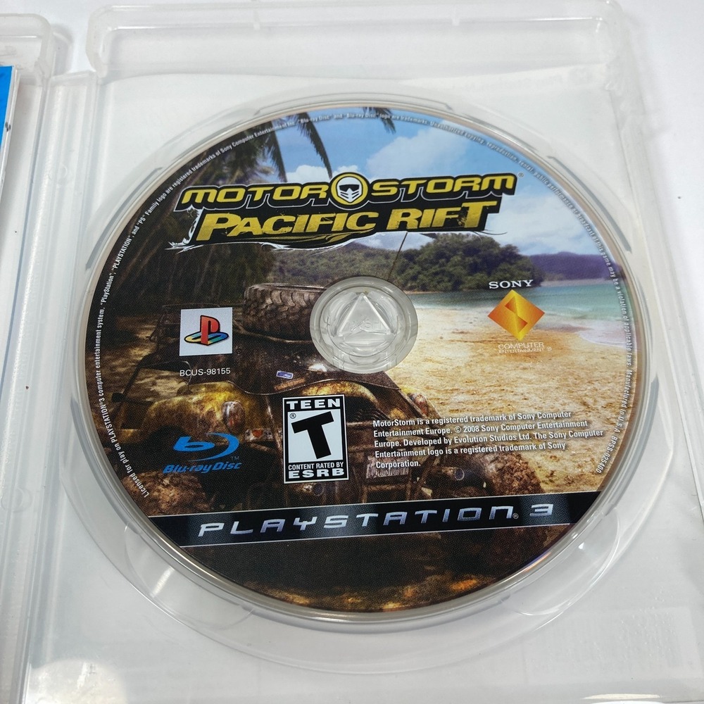 MotorStorm: Pacific Rift (Sony PlayStation 3, 2008) PS3 Complete W/ Manual CIB - Picture 3 of 4
